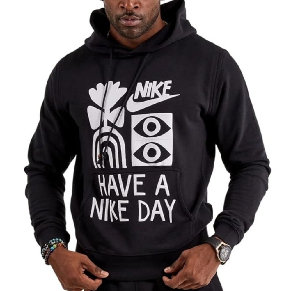 Nike NSW Have a Nike Day Size L Pullover Hoodie Black